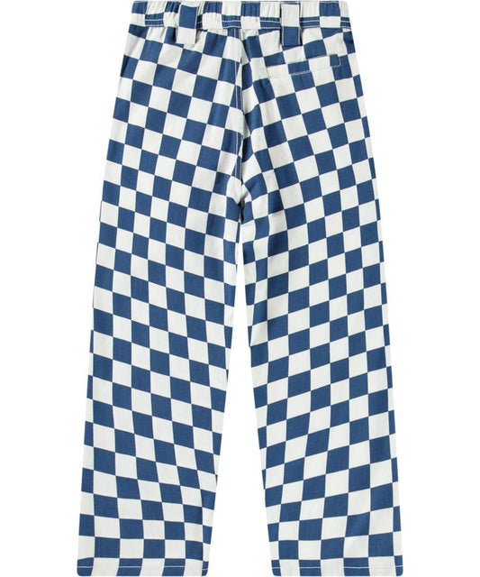 ATARU - WOVEN PANTS BLUE CHECK