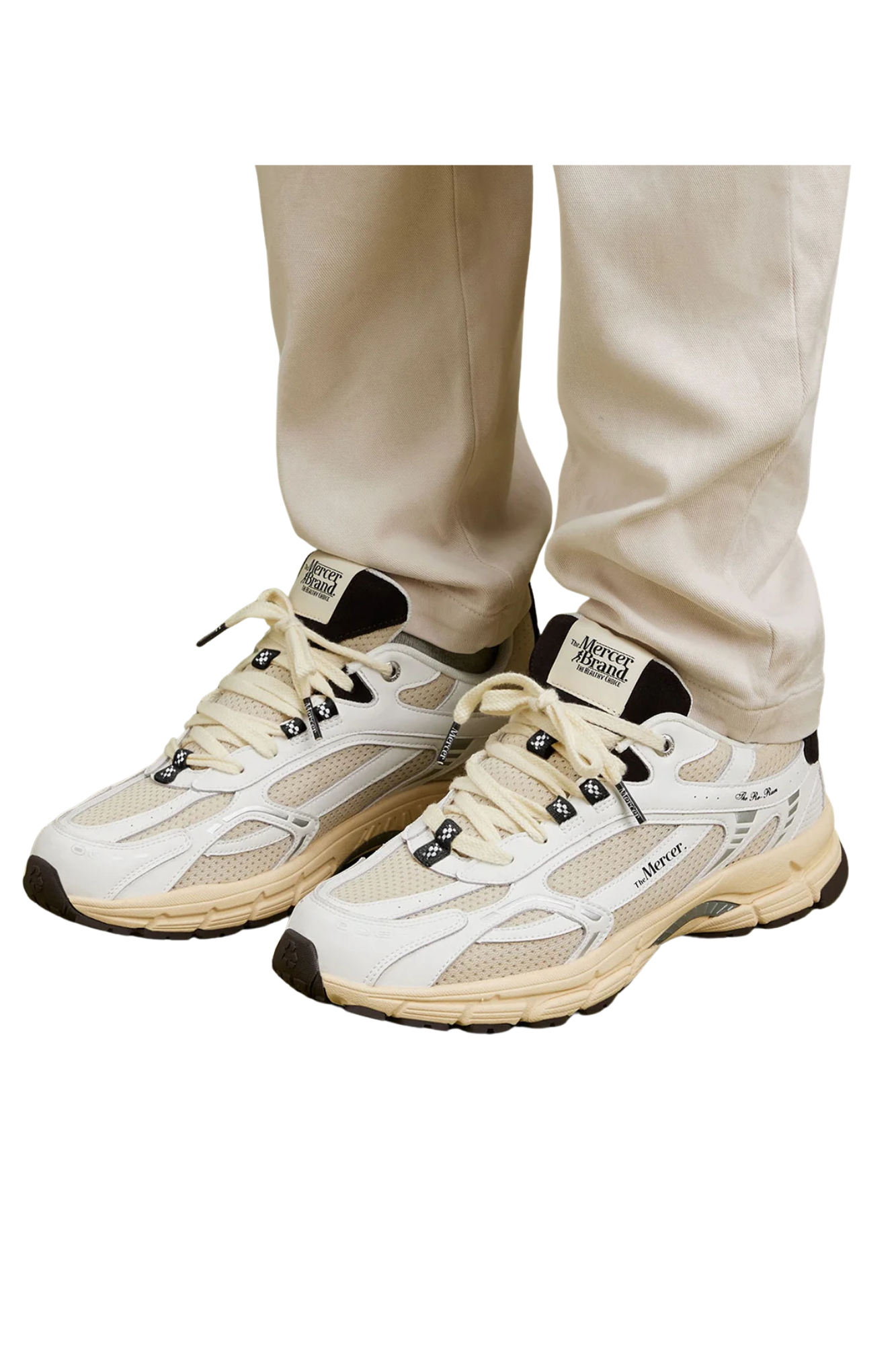 THE RE-RUN VINTAGE WHITE & BROWN