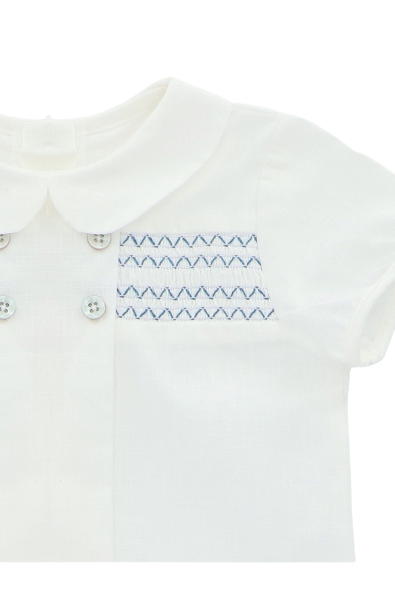 CONJUNTO NIÑO PUNTO SMOCK AZUL