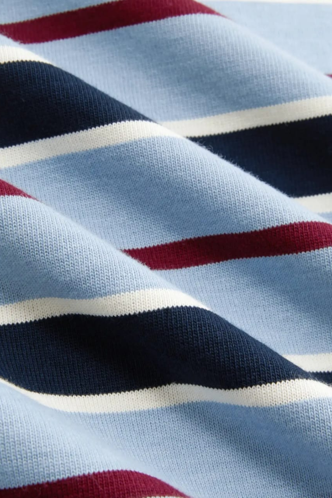 COTTON STRIPE OVERSIZED TEE
