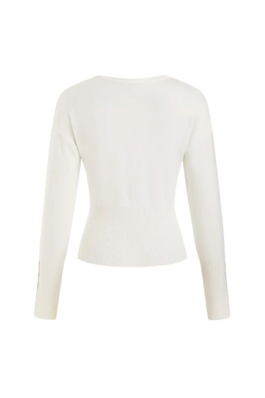 KNIT WHITE CARDIGAN