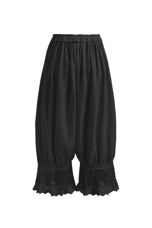 CROPPED BLACK BLOOMER