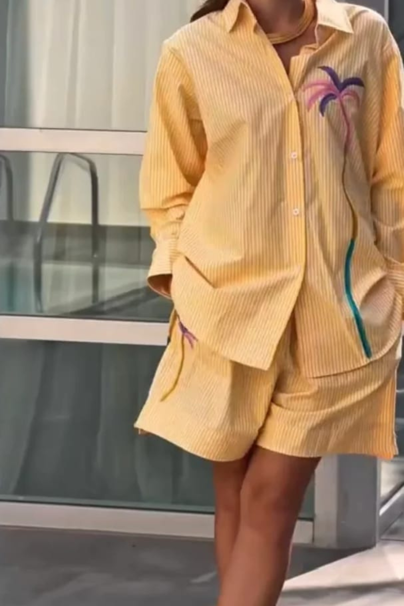 YELLOW STRIPED SET