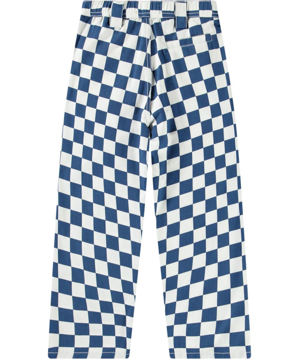 ATARU - WOVEN PANTS BLUE CHECK