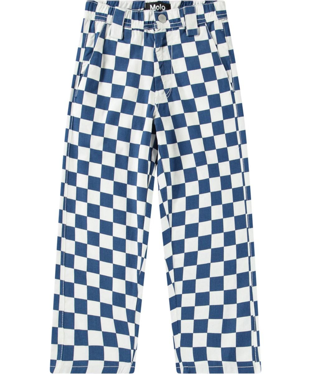 ATARU - WOVEN PANTS BLUE CHECK