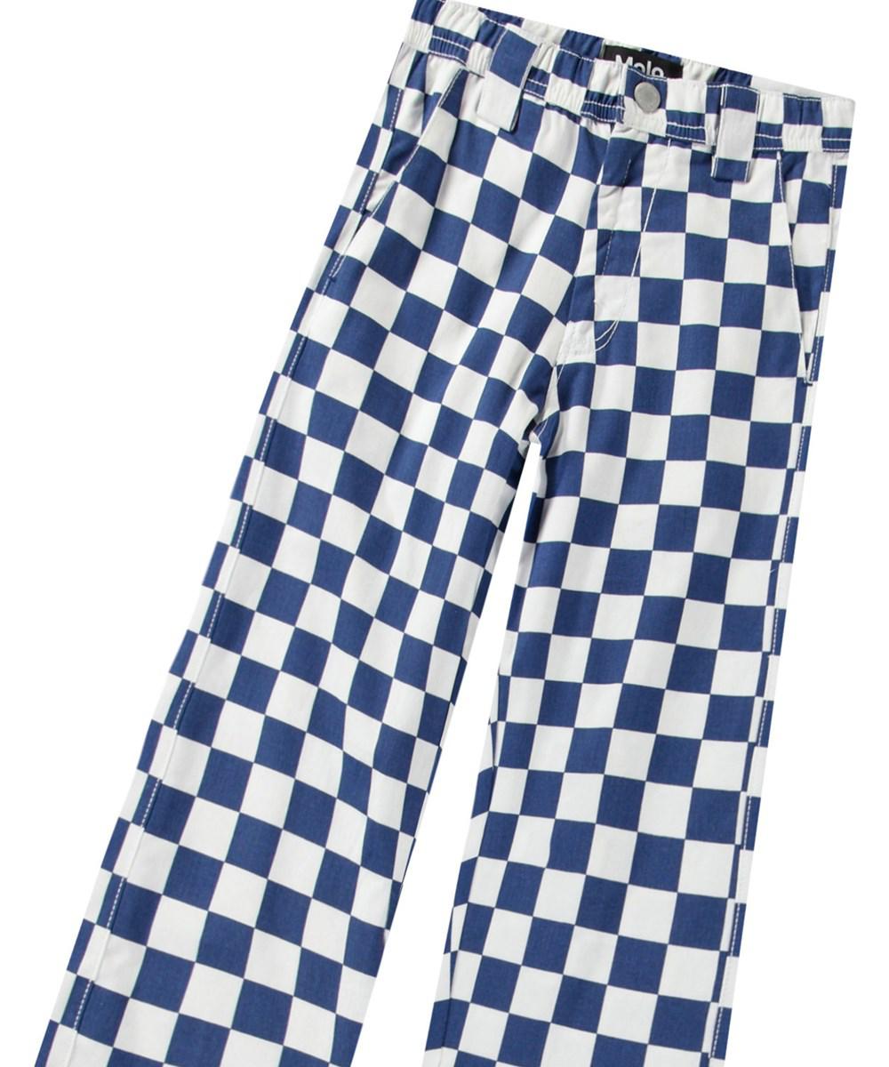 ATARU - WOVEN PANTS BLUE CHECK