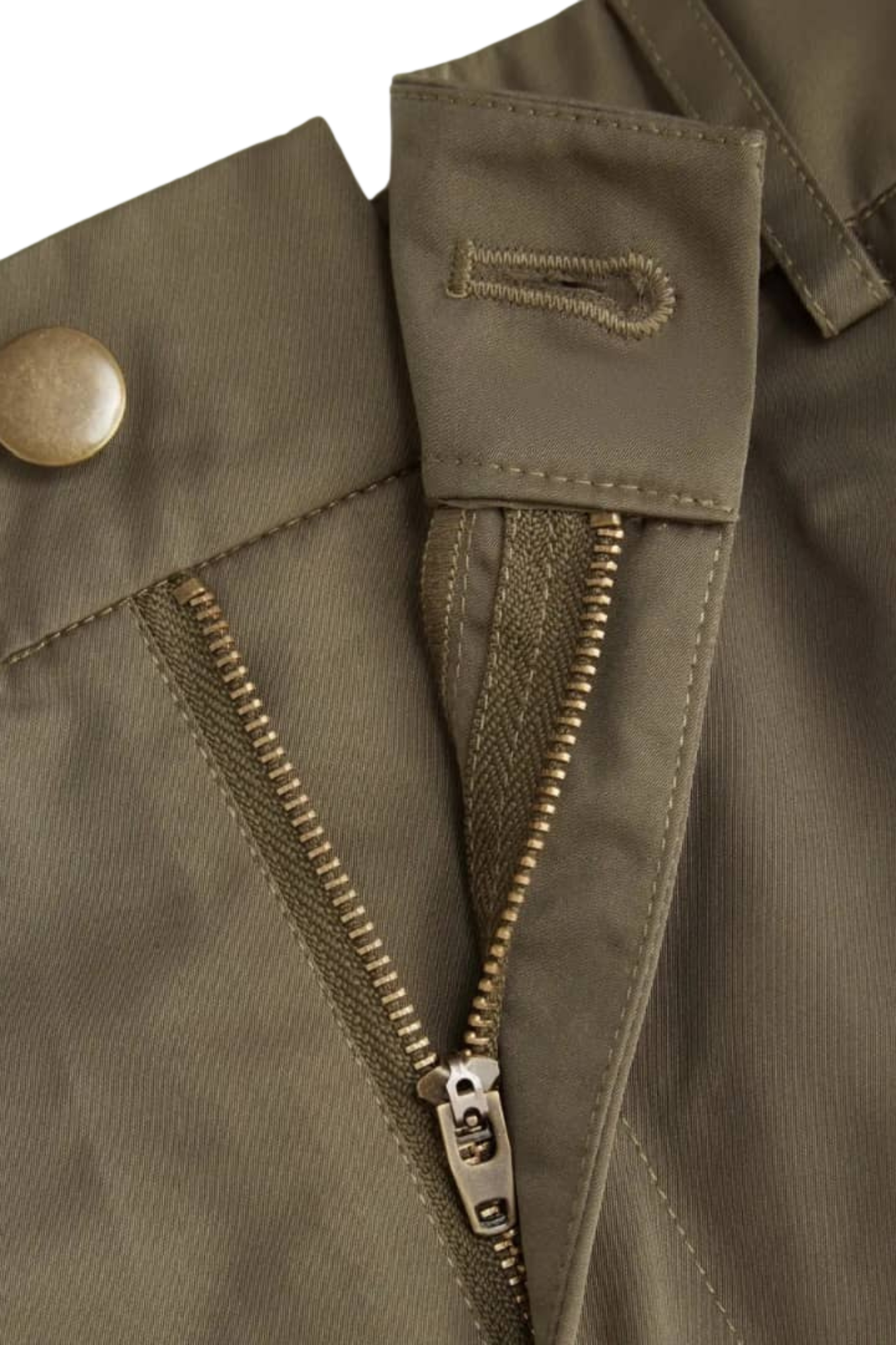 DARK GREEN WIDE LEG CARGO PANTS