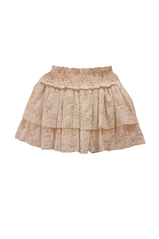 BARDOT SWEATSHIRT & SKIRT IN PINK MINI ROSES