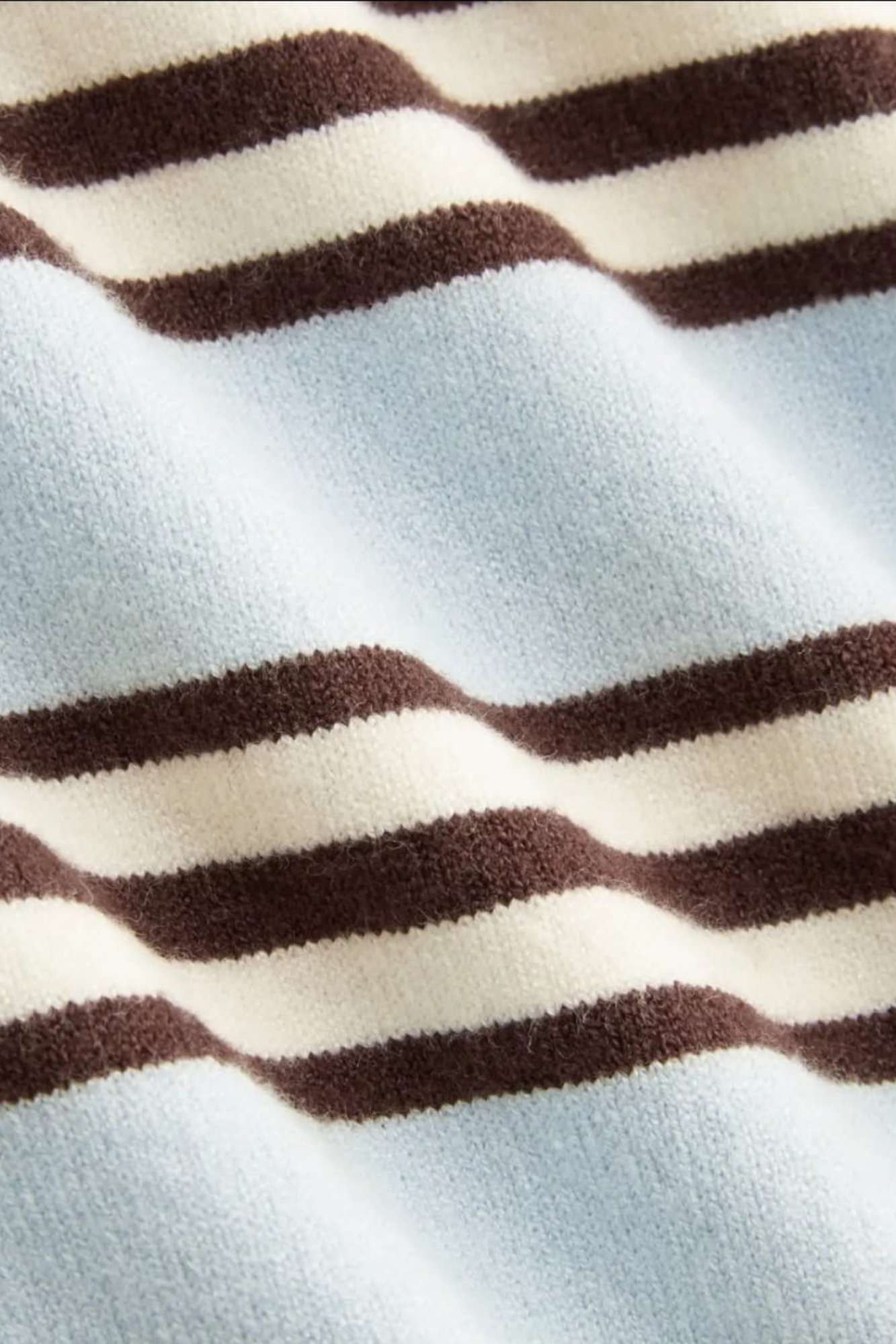 STRIPE LONG SLEEVE KNIT POLO