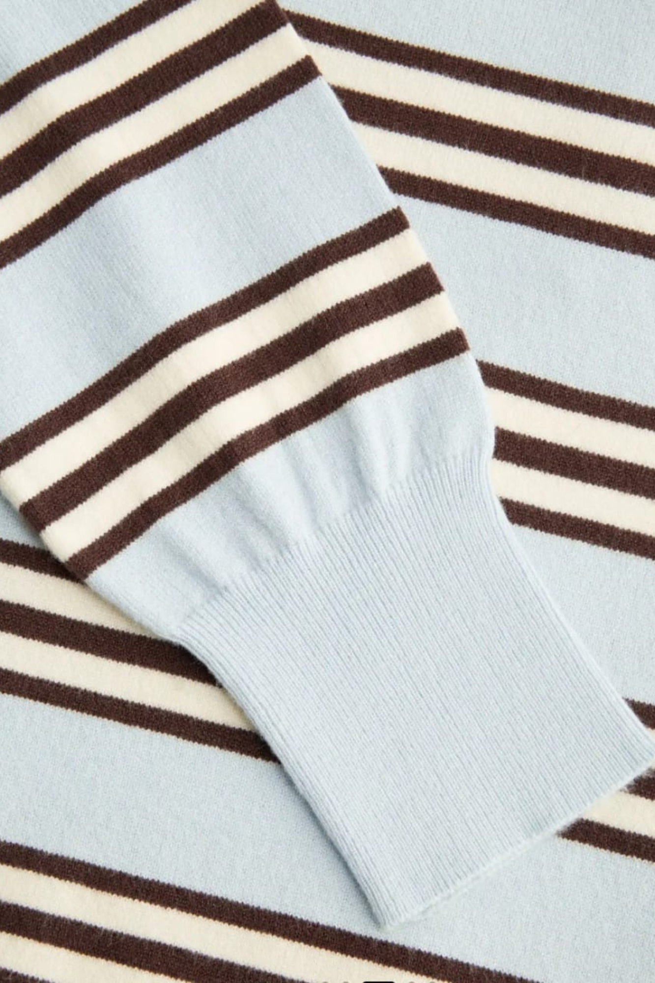 STRIPE LONG SLEEVE KNIT POLO