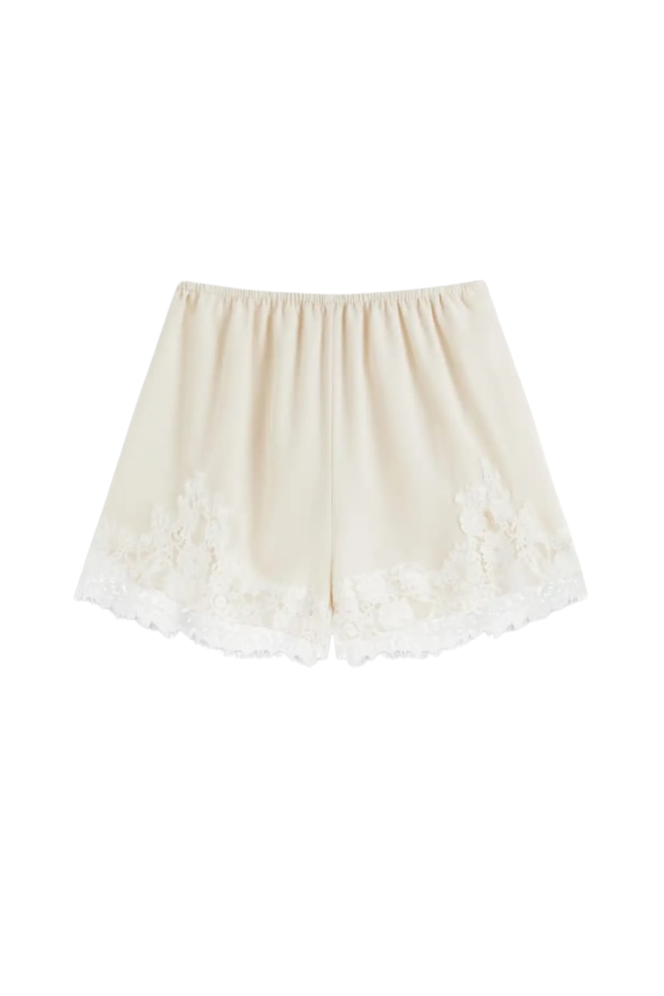 SATIN CHAMPAGNE SHORTS