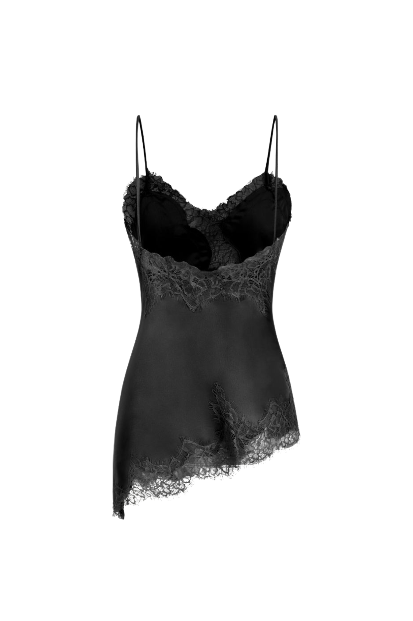 SATIN LACE BLACK CAMI