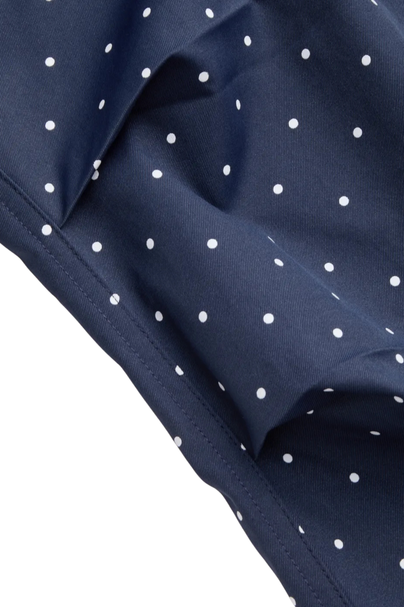 POLKA DOT ELASTIC NAVY PANTS