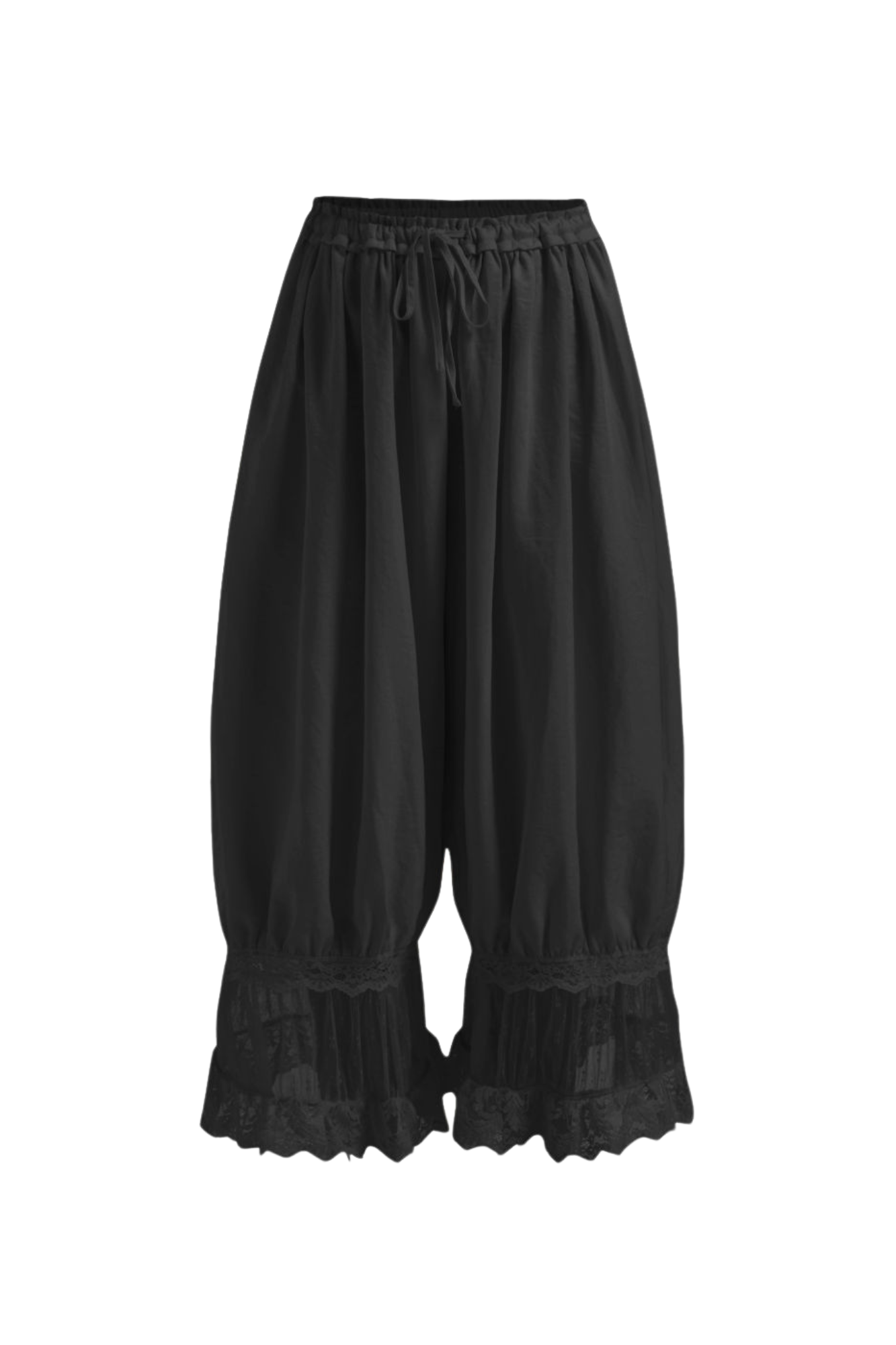 CROPPED BLACK BLOOMER