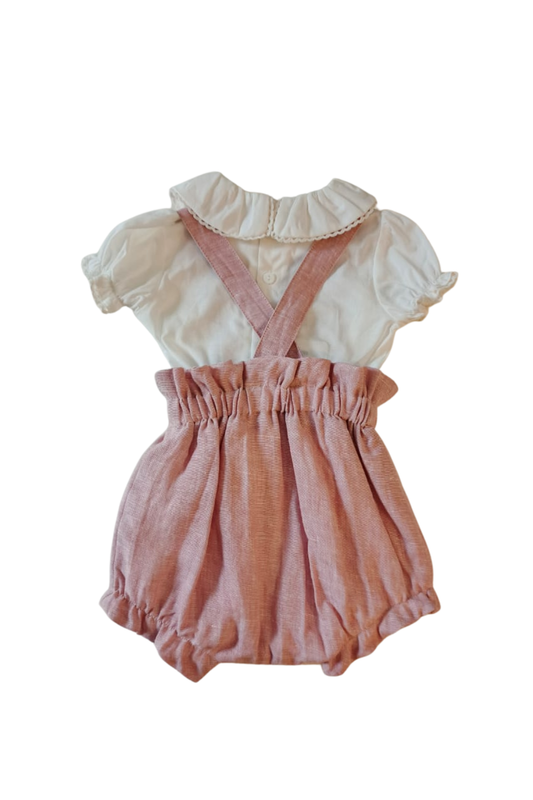 CONJUNTO BRAGA NIÑA TORONTO ROSA EMPOLVADO