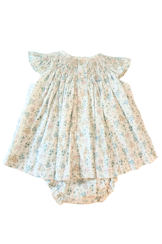 VESTIDO & PANTY NIÑA TORONTO AZUL EMPOLVADO