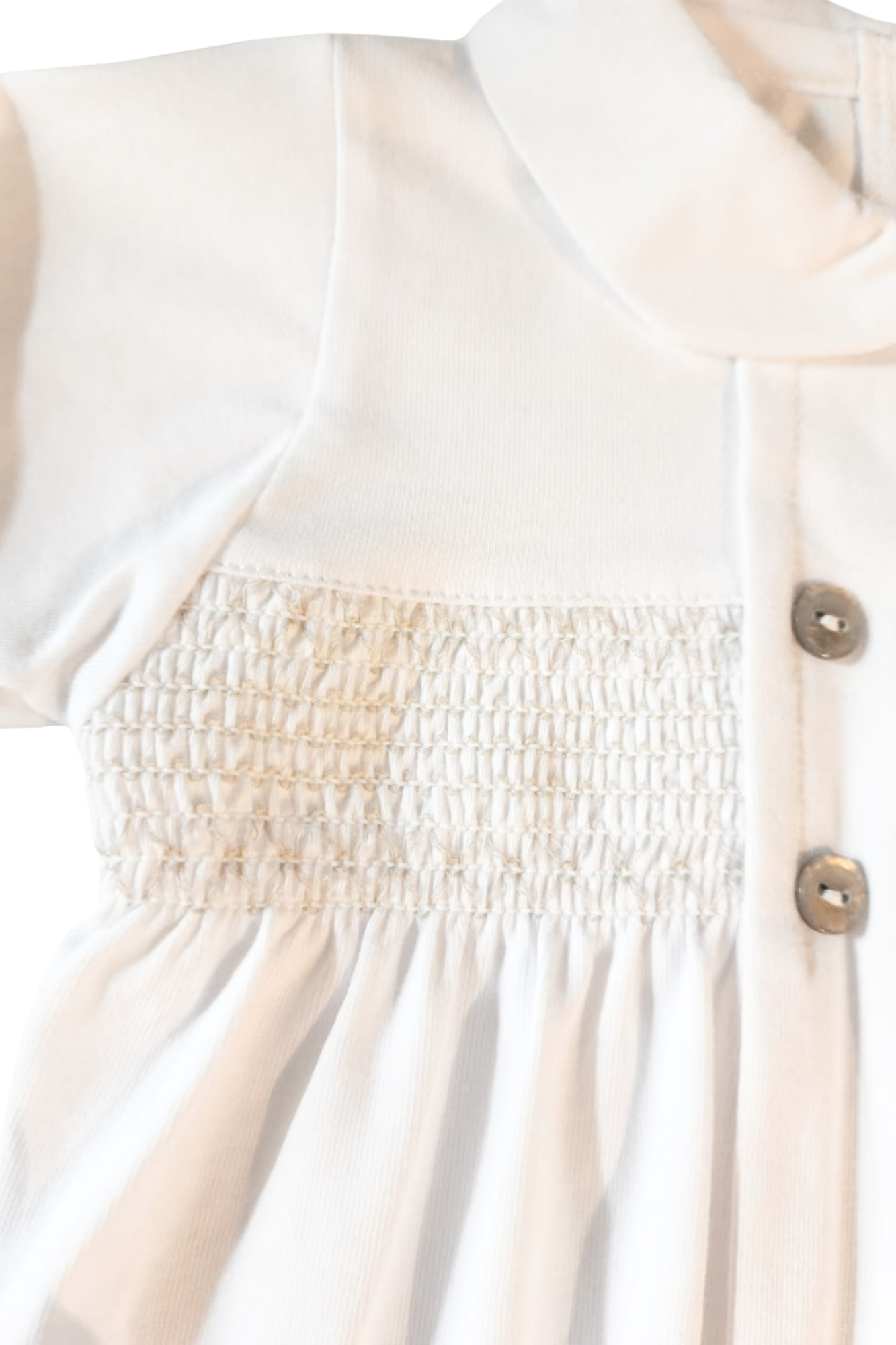 PELELE INTERLOCK NIÑO BLANCO & ARENA