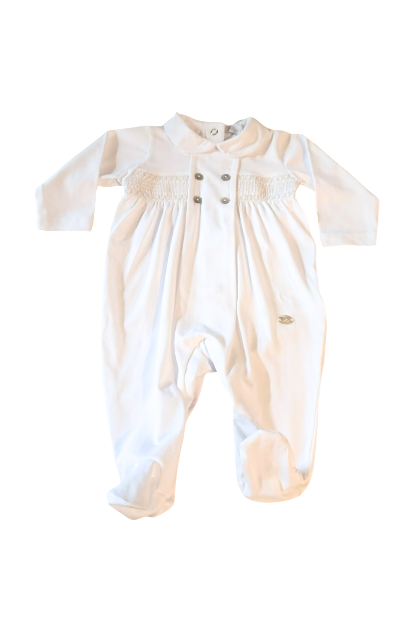 PELELE INTERLOCK NIÑO BLANCO & ARENA