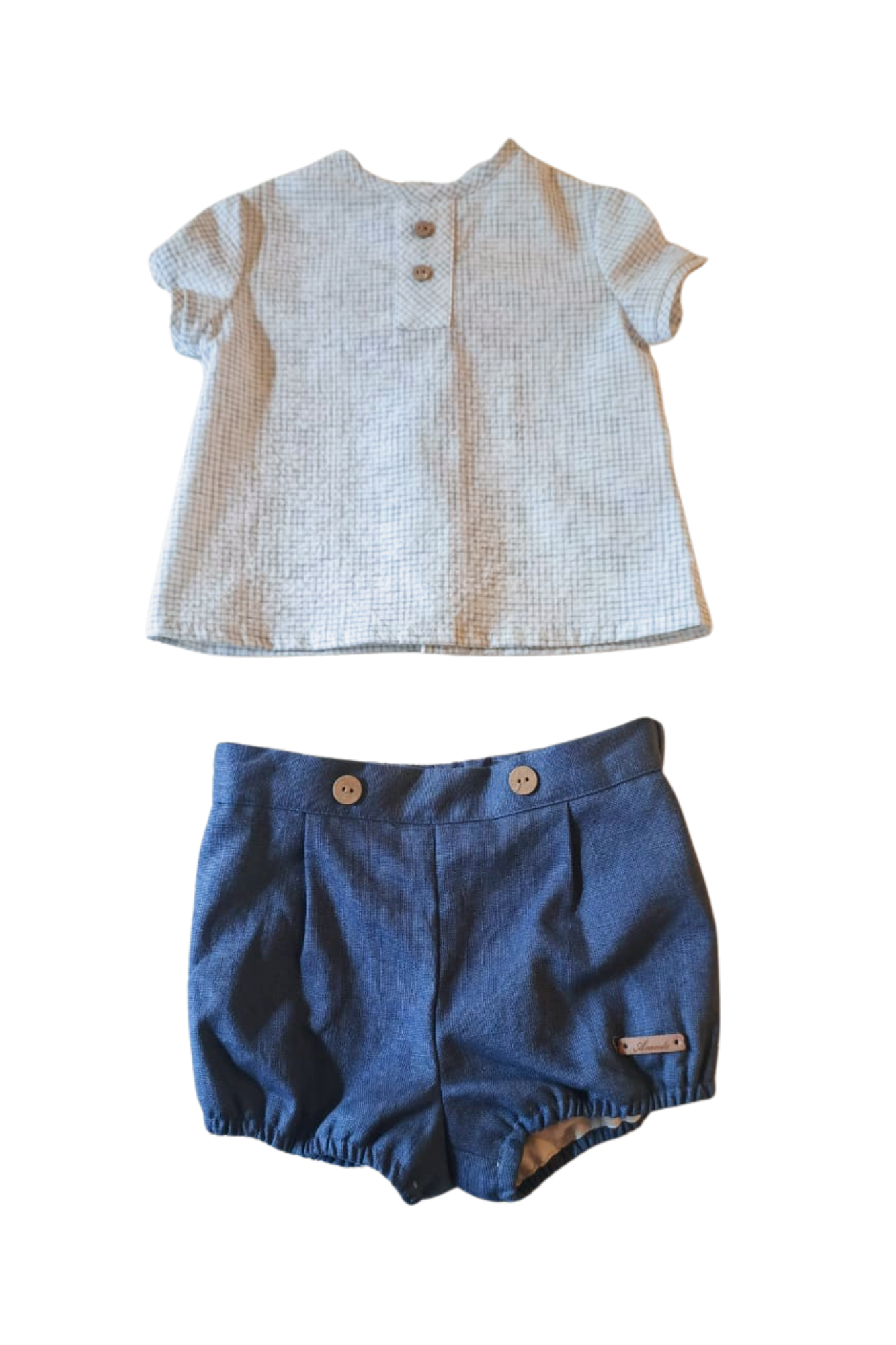 CONJUNTO NIÑO WINNIPEG AZUL EMPOLVADO