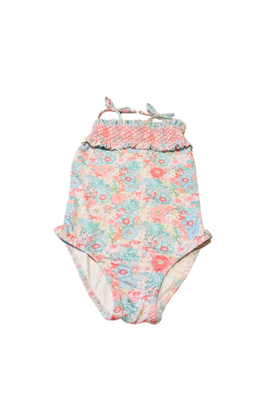 TRAJE DE BAÑO NIÑA PICNIC CORAL