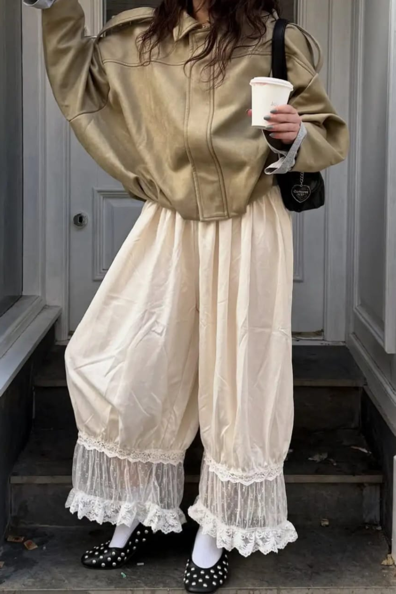 CROPPED CREAM BLOOMER