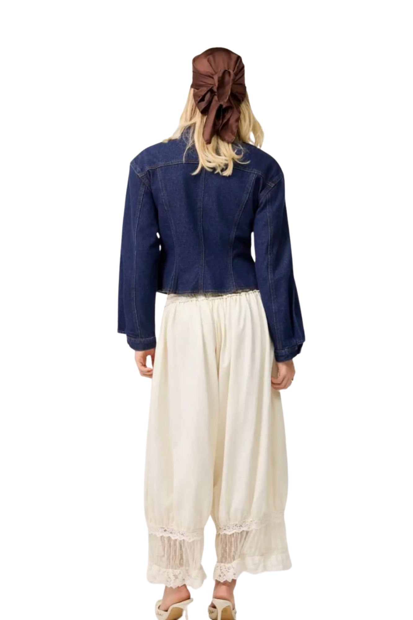CROPPED CREAM BLOOMER