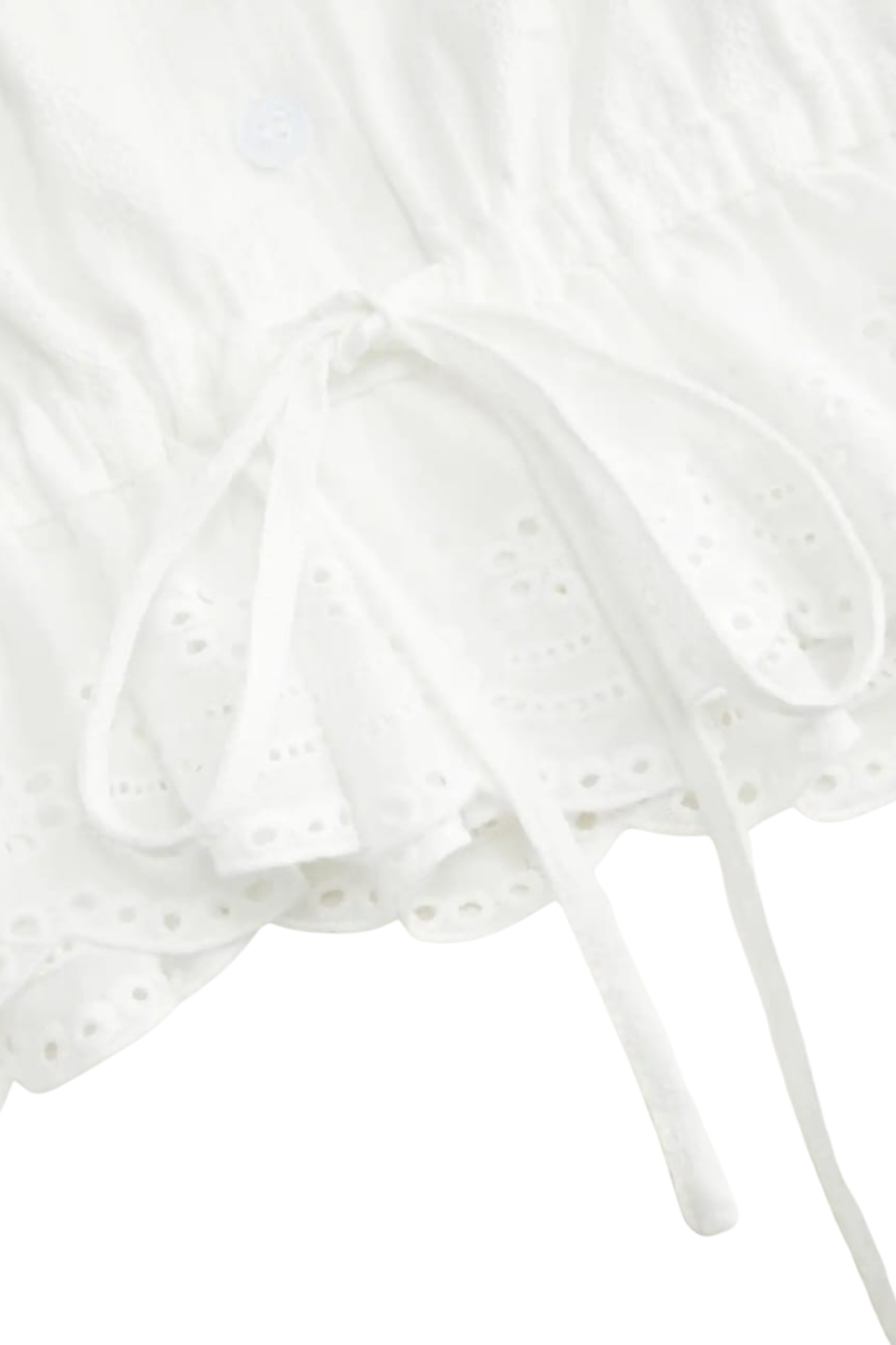 BRODERIE WHITE BLOUSE