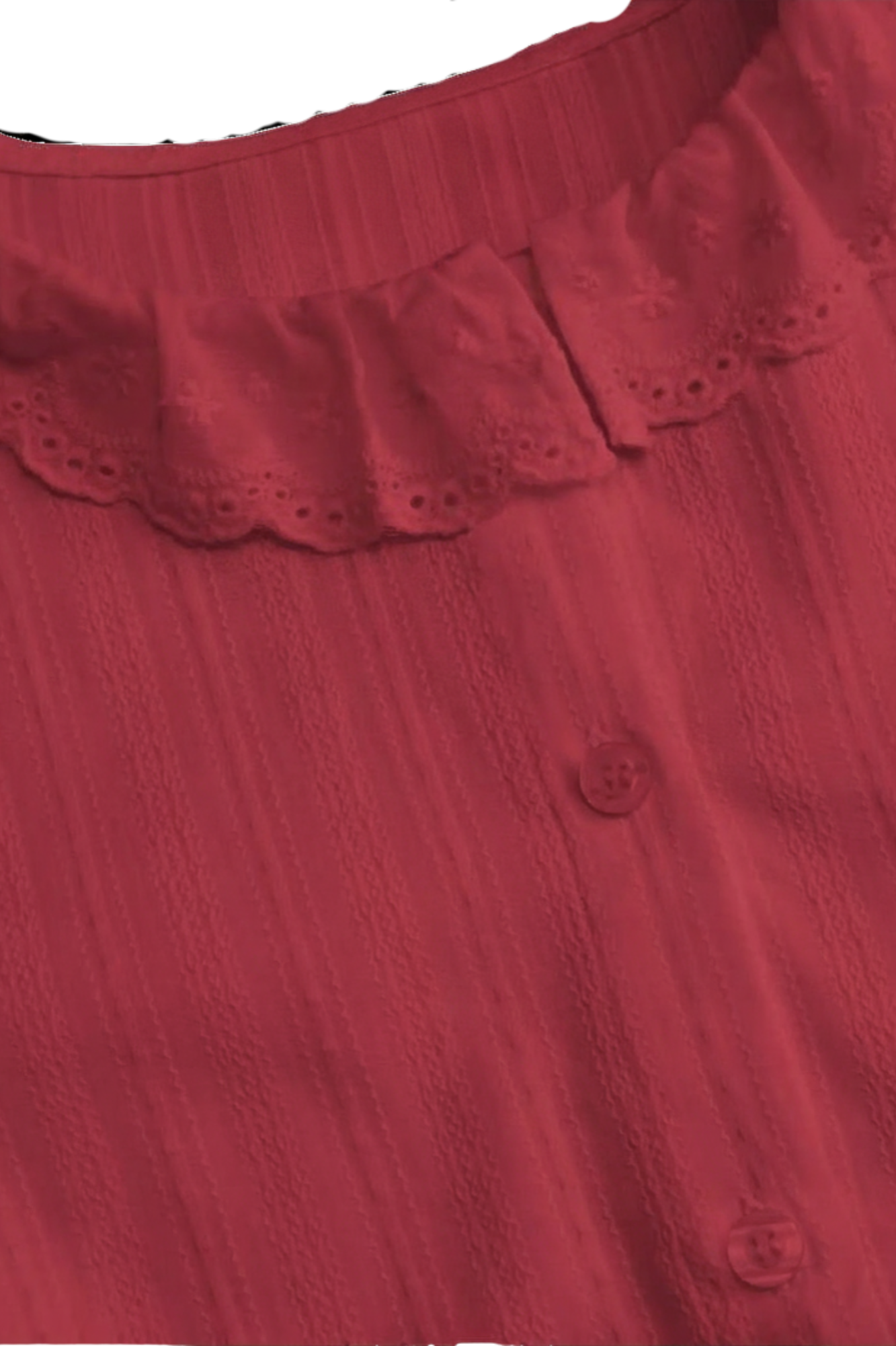 BRODERIE WINE BLOUSE