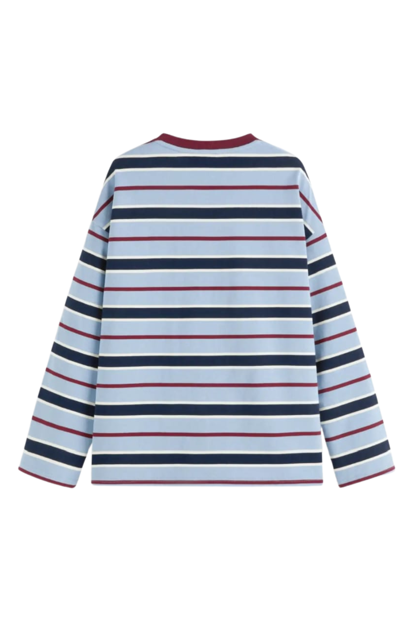 COTTON STRIPE OVERSIZED TEE
