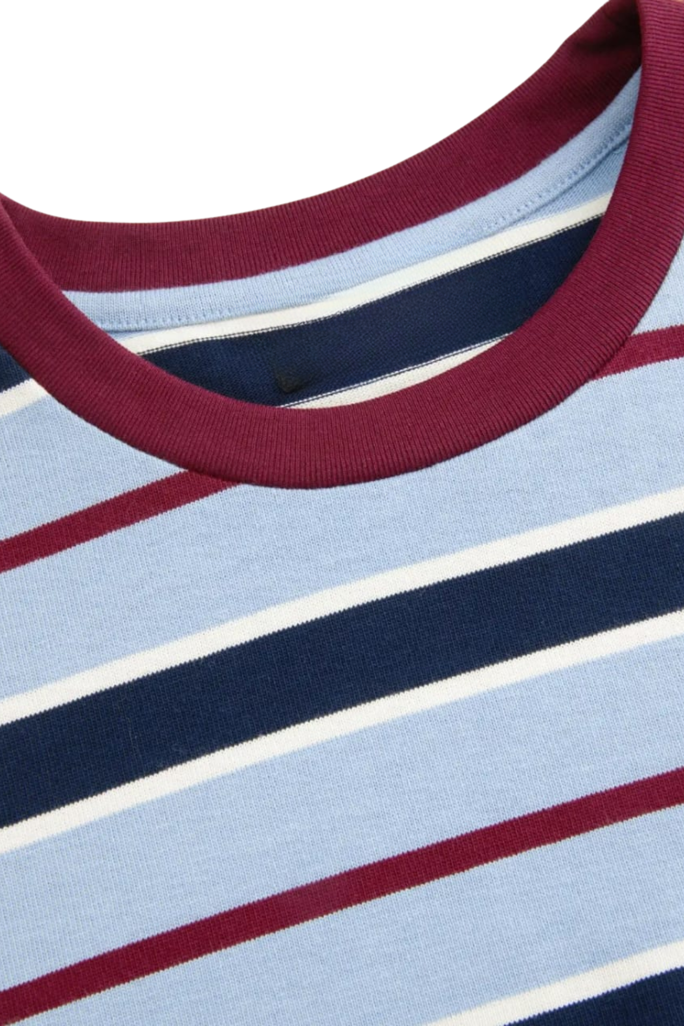 COTTON STRIPE OVERSIZED TEE