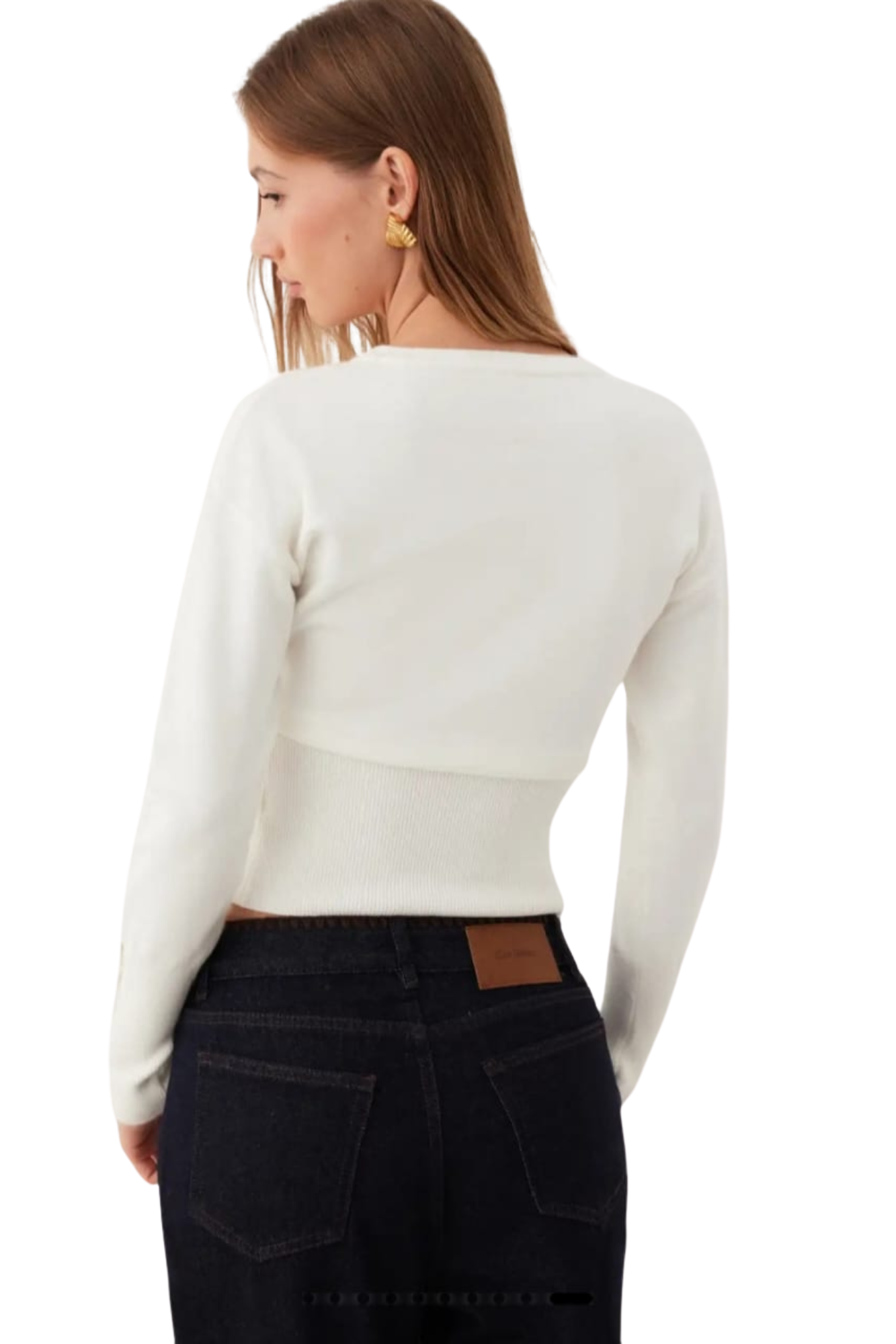KNIT WHITE CARDIGAN
