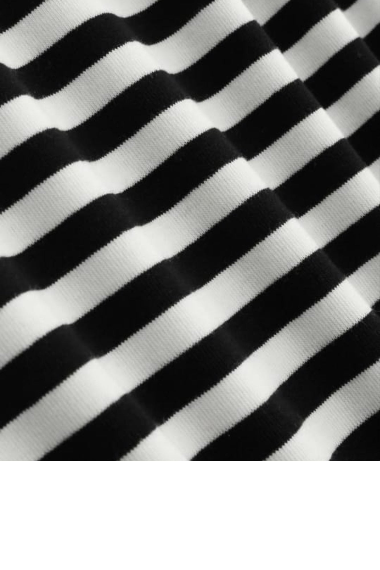 STRIPED OVERSIZED TEE BLACK