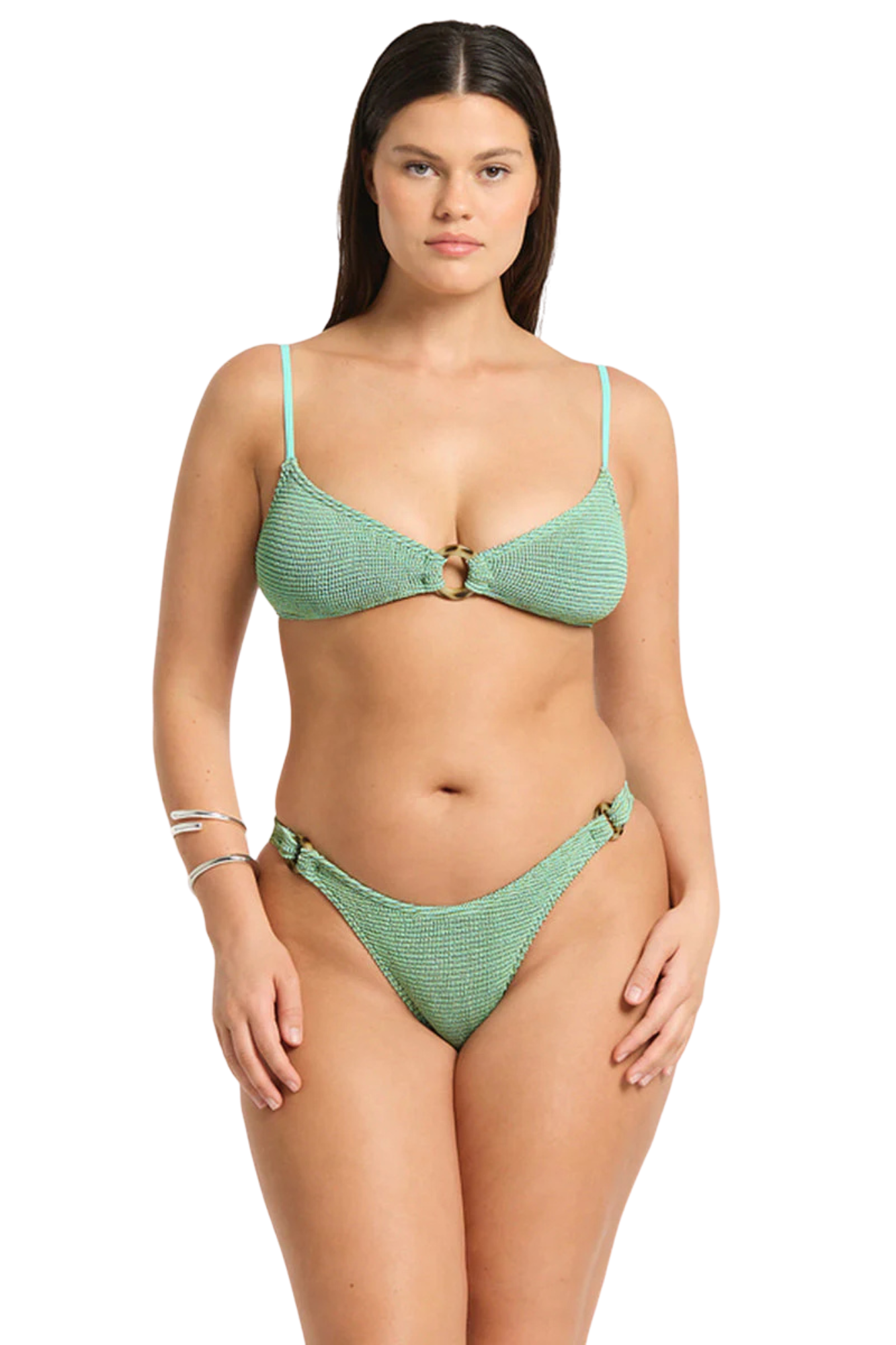 RING SCENE BRIEF/LISSIO CROP - ICE BLUE LUREX
