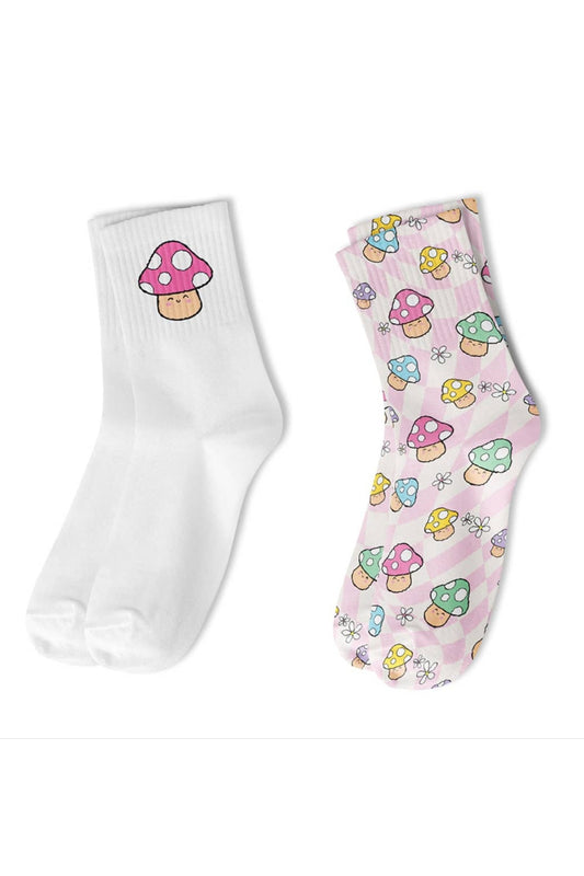 CREW SOCK 2 PACK - MUSHROOM