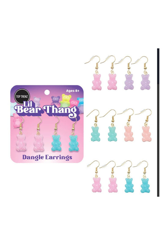 LIL BEAR EARRING SET PASTEL