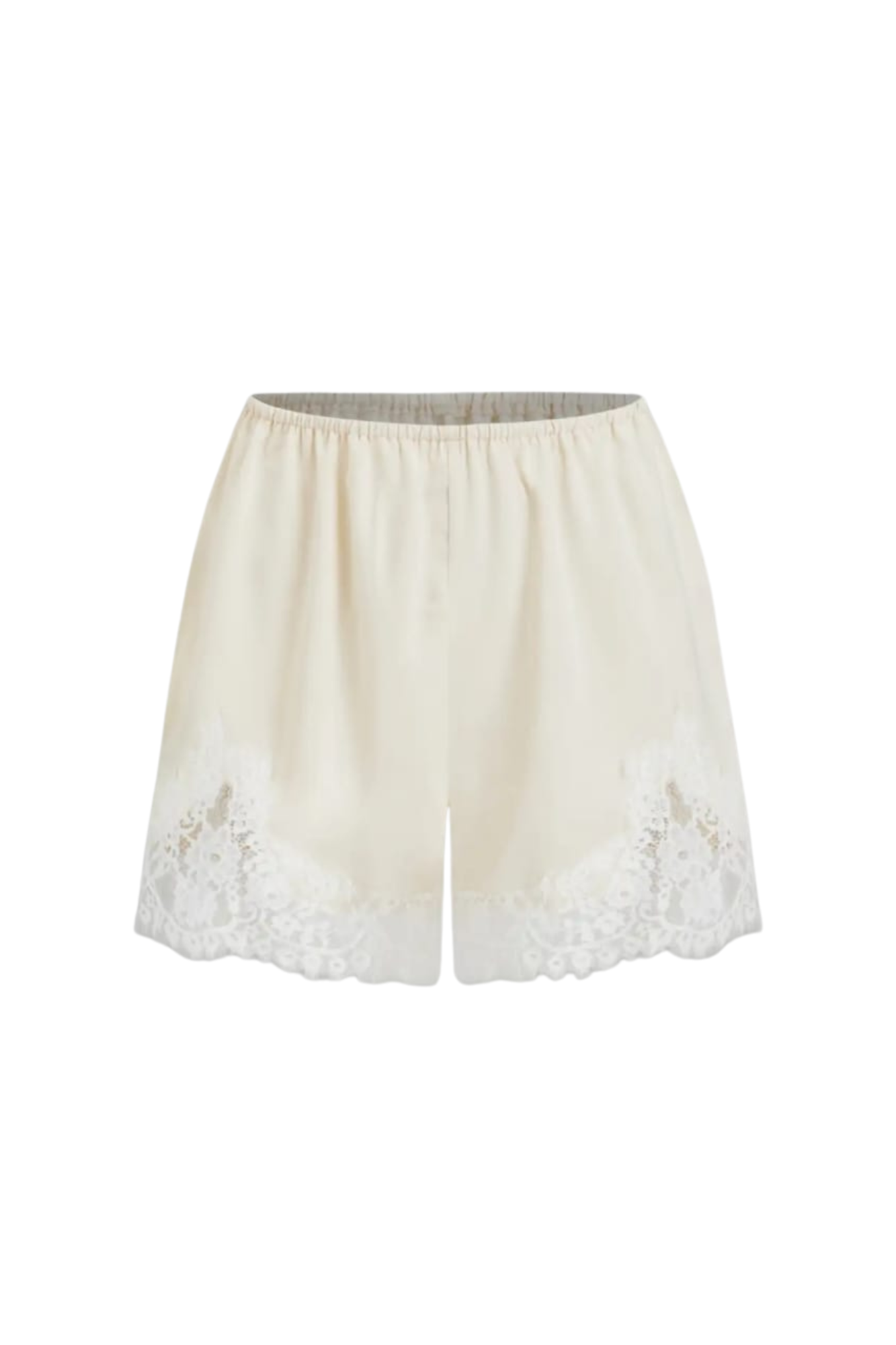 SATIN CHAMPAGNE SHORTS