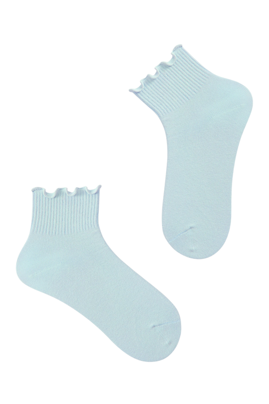 RUFFLE LIGHT BLUE SOCKS