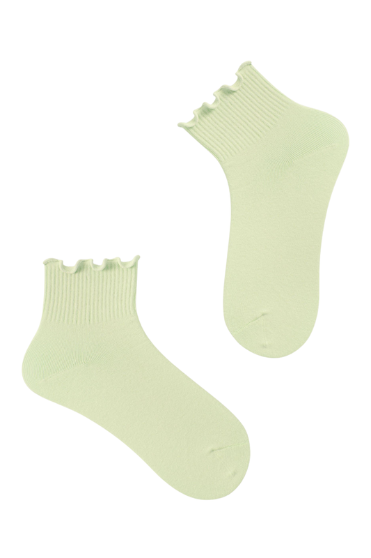 RUFFLE MINT SOCKS