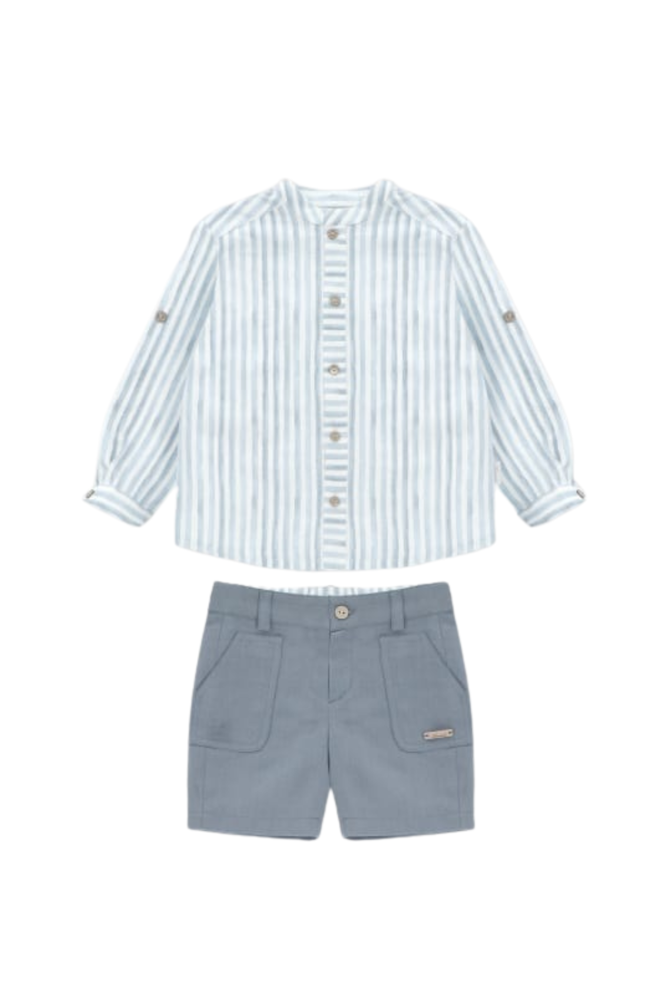 CONJUNTO RAYAS NIÑO SURREY AZUL
