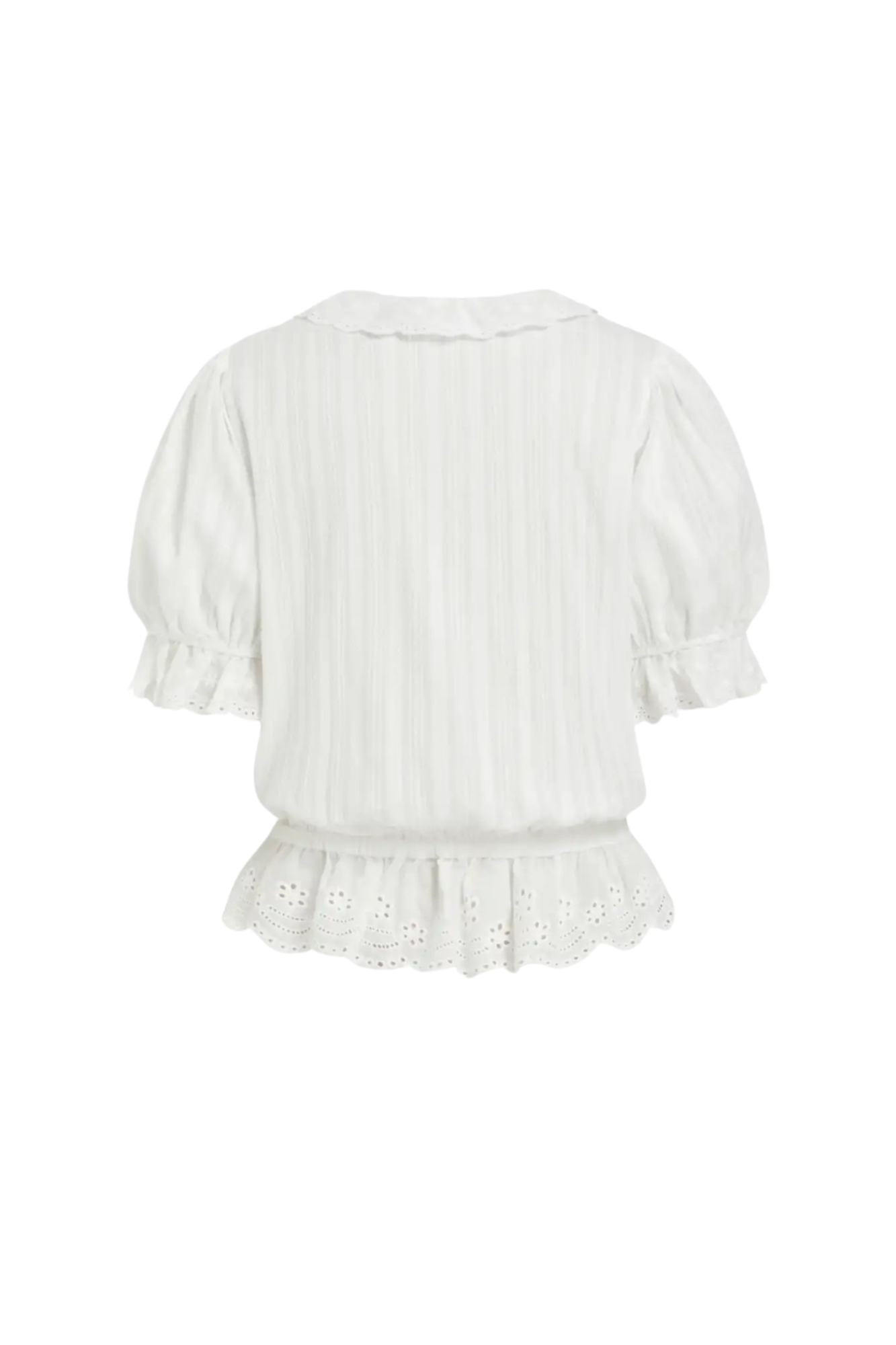 BRODERIE WHITE BLOUSE