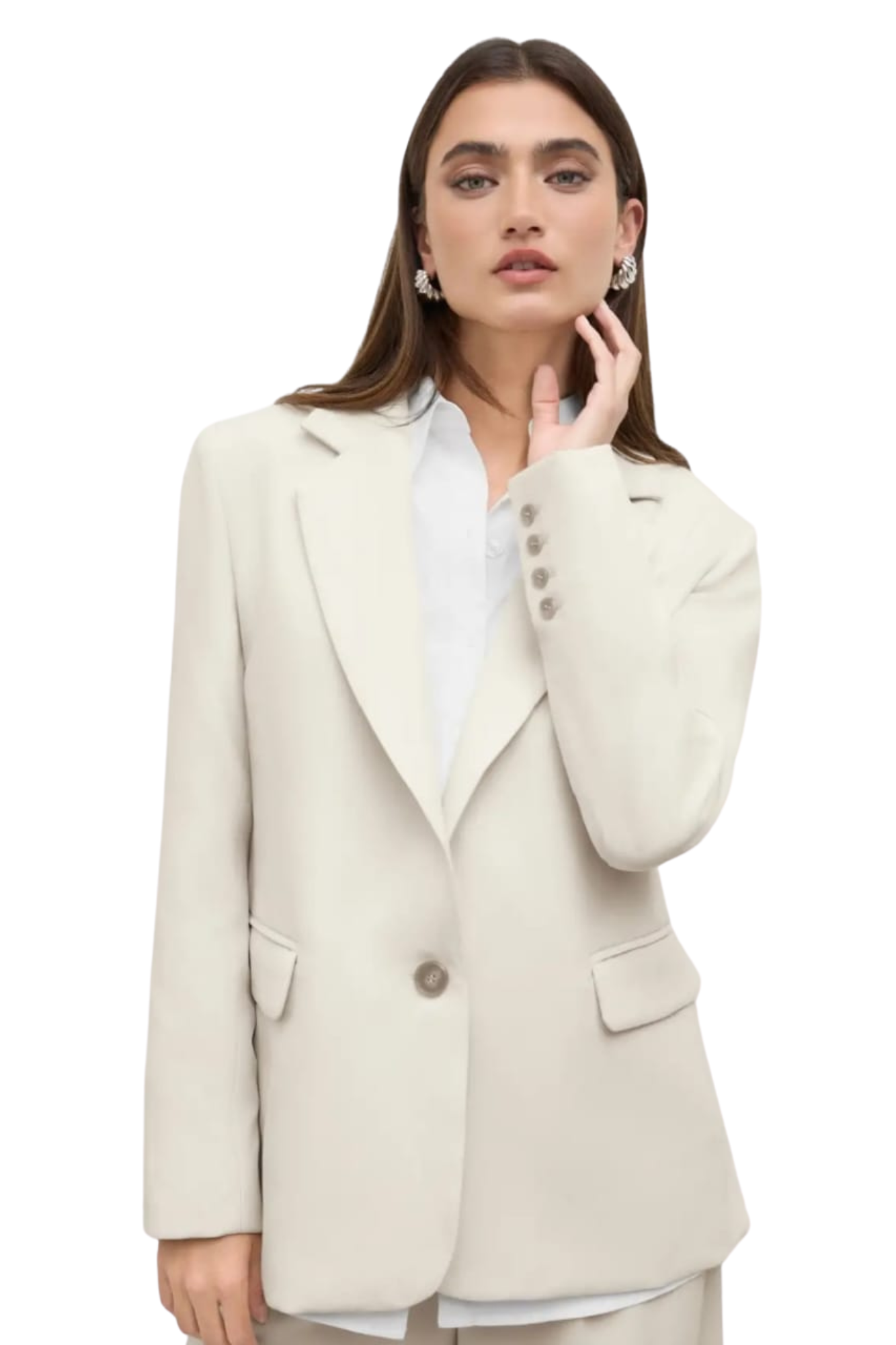 OVERSIZED OFF WHITE BLAZER