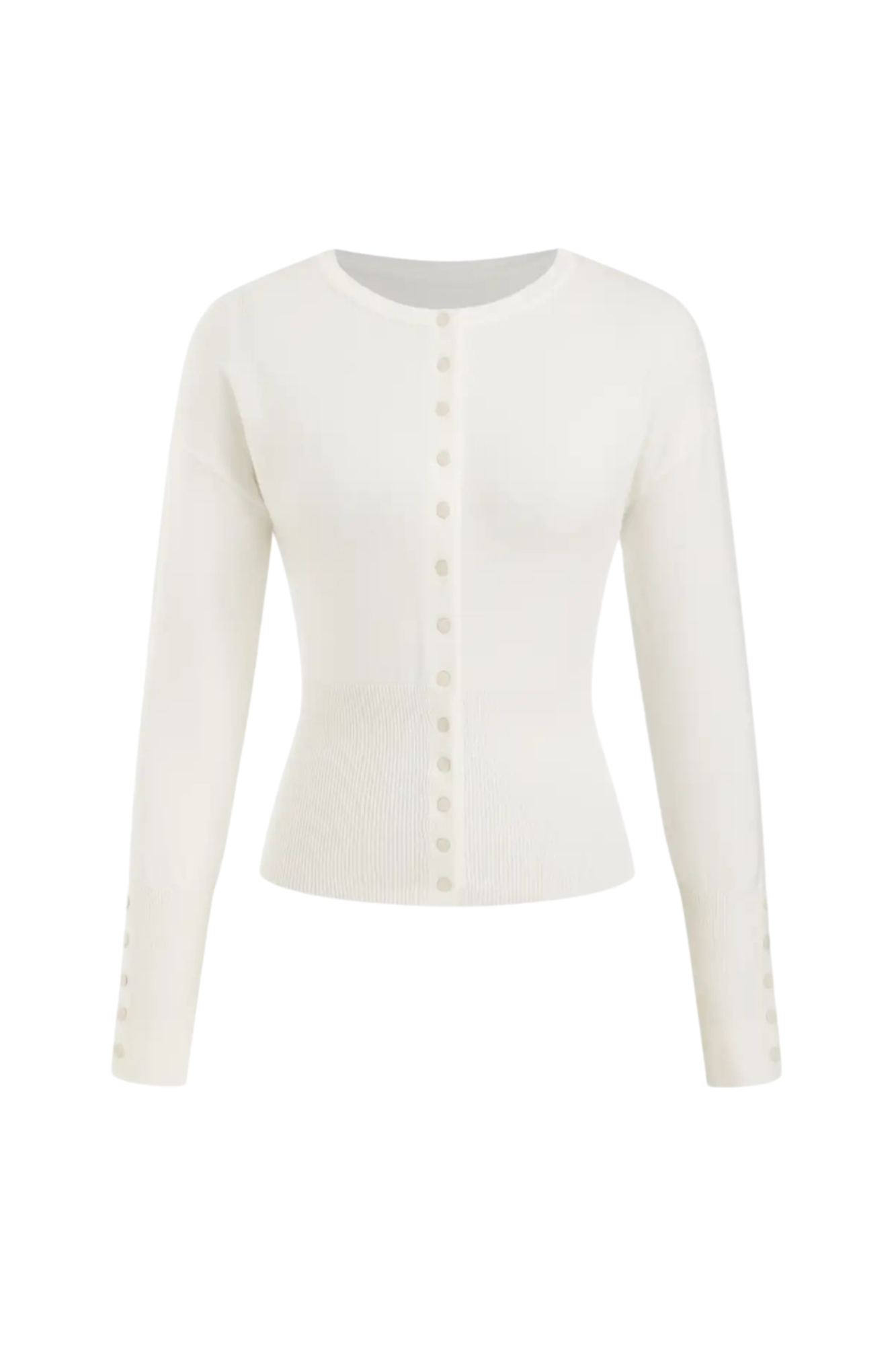 KNIT WHITE CARDIGAN