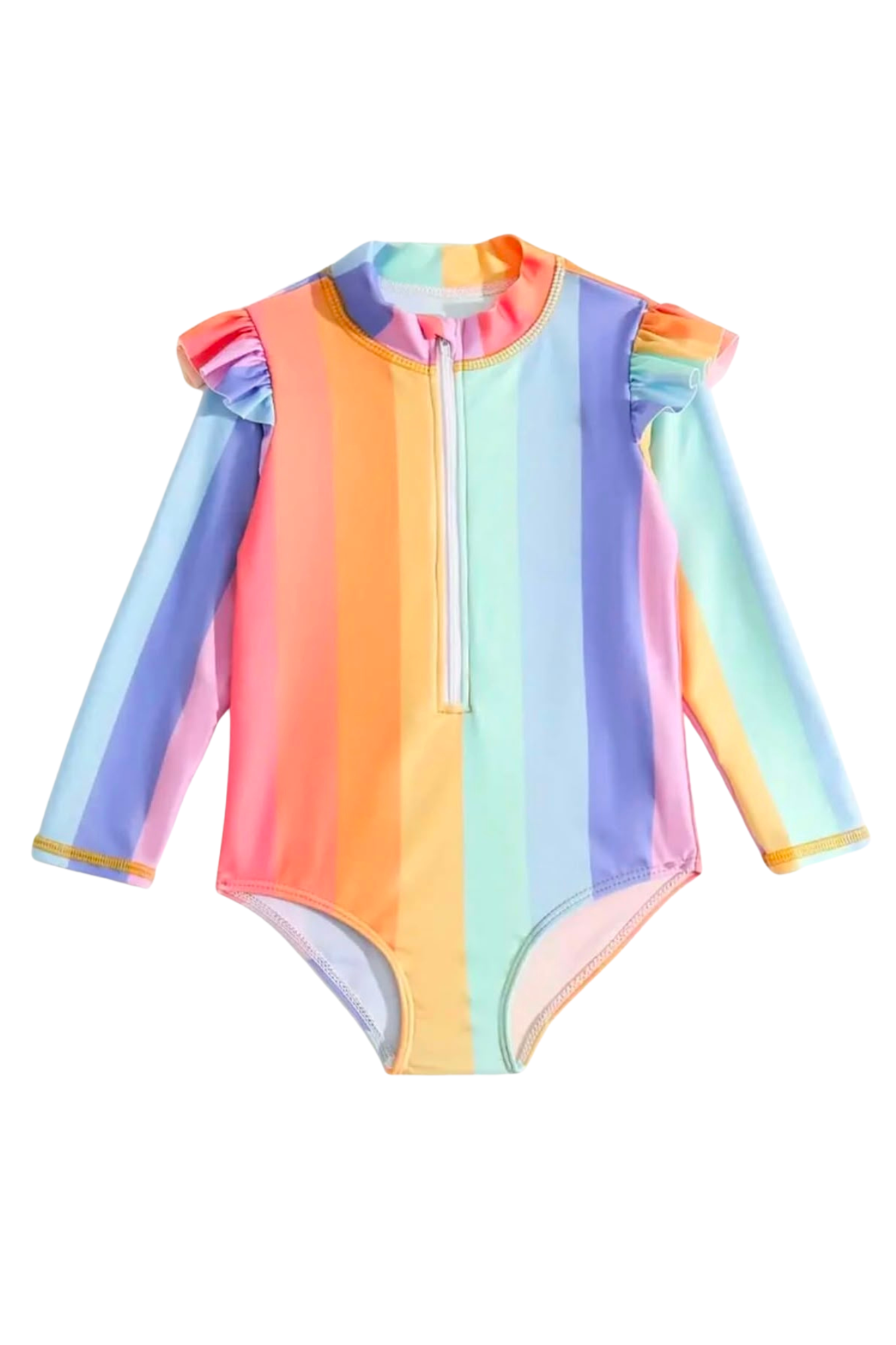 TRAJE DE BAÑO DE RAYAS MANGA LARGA